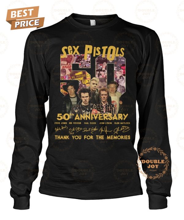 Sex Pistols 50th Anniversary Thank You For The Memories T-Shirt