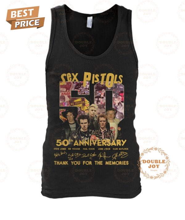 Sex Pistols 50th Anniversary Thank You For The Memories T-Shirt