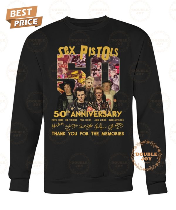 Sex Pistols 50th Anniversary Thank You For The Memories T-Shirt