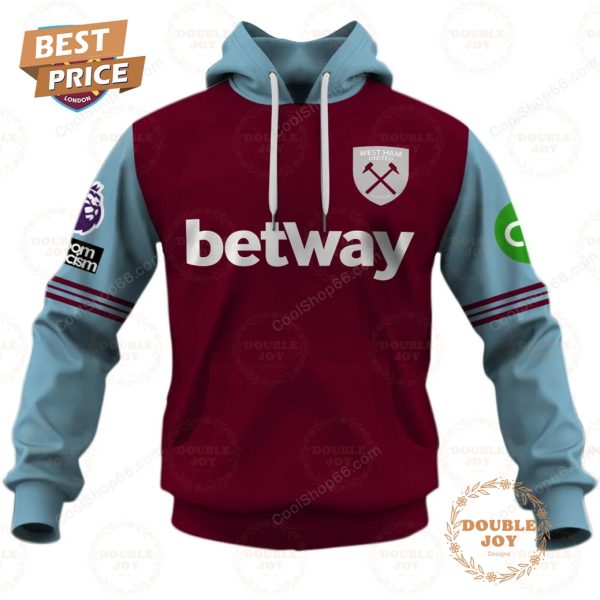 West Ham United F.C Home Jersey Style Hoodie