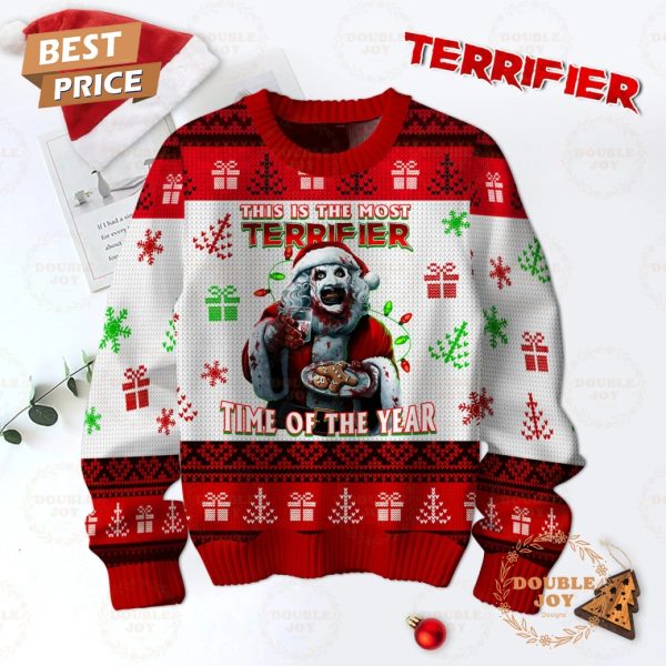 Terrifier Film This Is The Most Terrifier Time Of The Year Sweater – Red