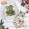 the grinch see how i wait for christmas very demure not too grinchy fleece pajamas set 2 ZmbS6.jpg