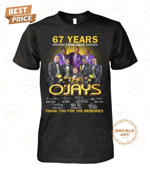 The O’Jays 67 Years 1958-2025 Thank You For The Memories T-Shirt