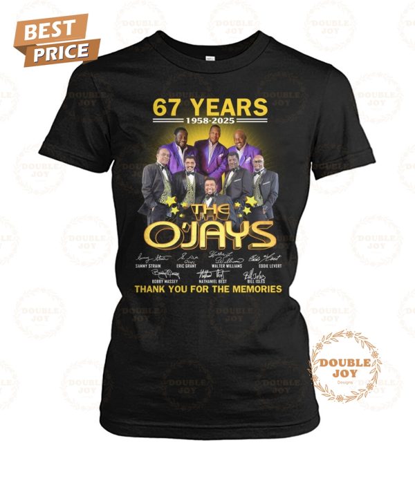 The O’Jays 67 Years 1958-2025 Thank You For The Memories T-Shirt