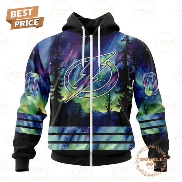 NHL Tampa Bay Lightning Special Design With Northern Lights 2024 Hoodie