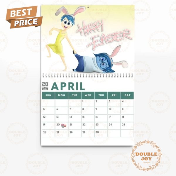 Inside Out 2 2025 Wall Calendar