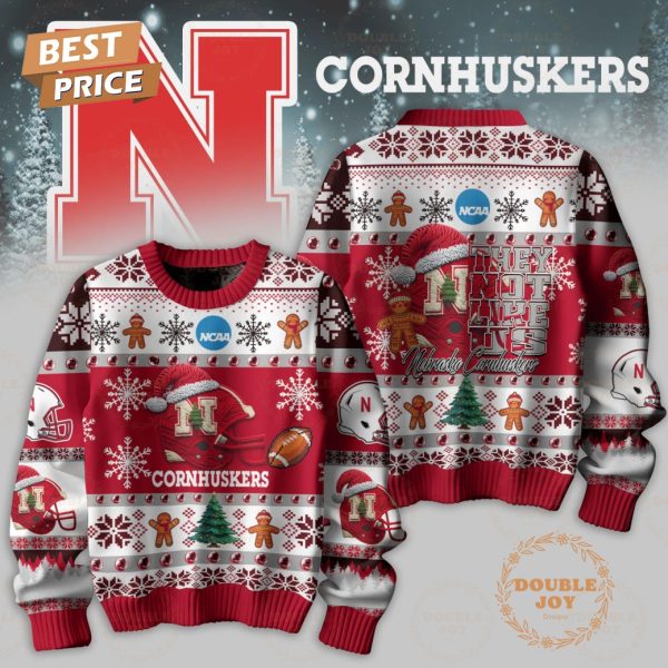 They Not Like Us NCAA Nebraska Cornhuskers Merry Christmas 2024 Sweater