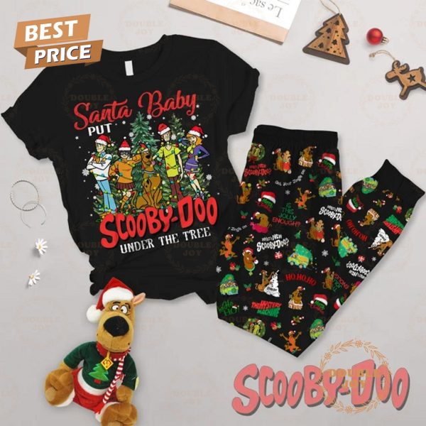 Santa Babe Put Scooby Doo Merry Christmas 2024 Fleece Pajamas Set