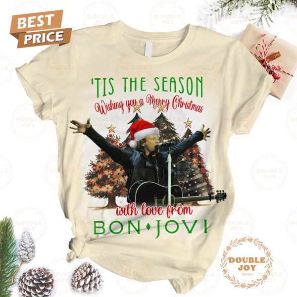 Jon Bon Jovi Tis The Season Wishing You A Merry Christmas With Love From Fleece Pajamas Set