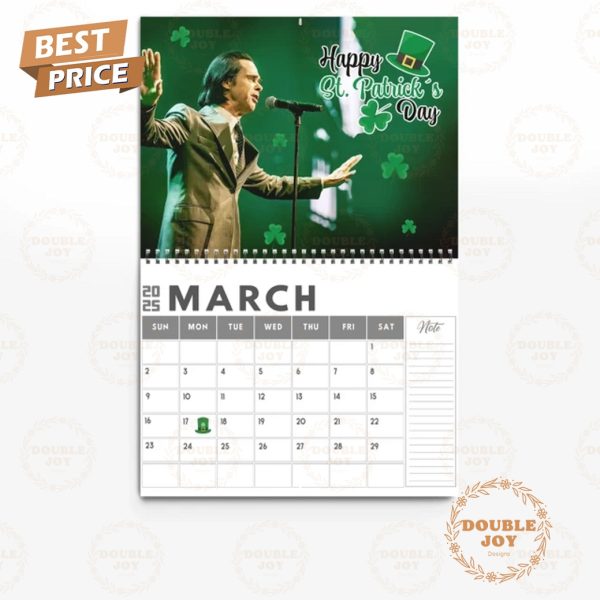 Nick Cave 2025 Wall Calendar