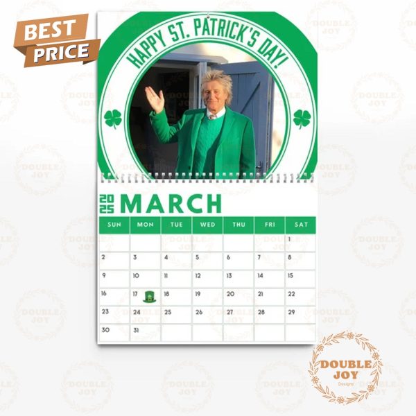 Rod Stewart 2025 Wall Calendar