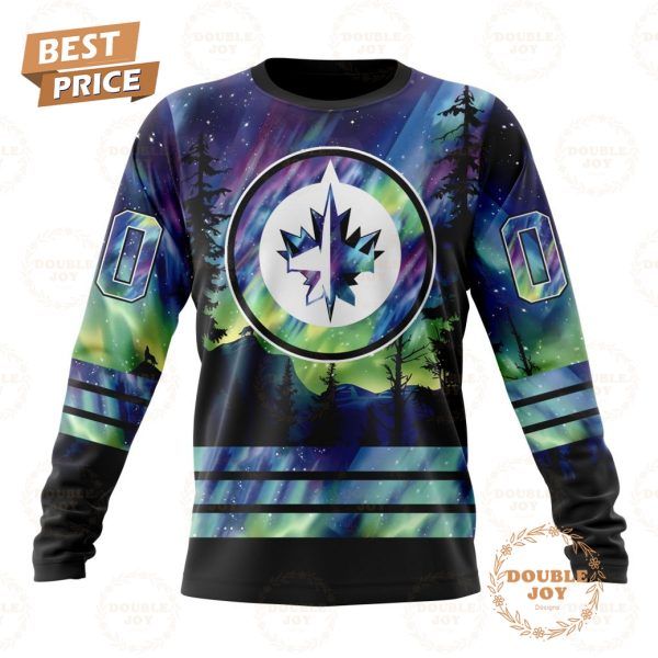 NHL Winnipeg Jets Special Design With Northern Lights 2024 Hoodie