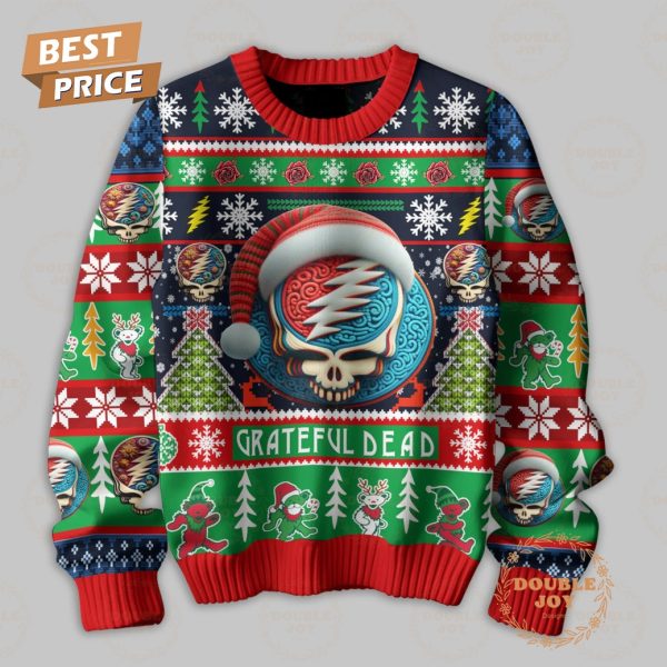 Tis The Season To Be Grateful Dead Merry Christmas Knitted Sweater