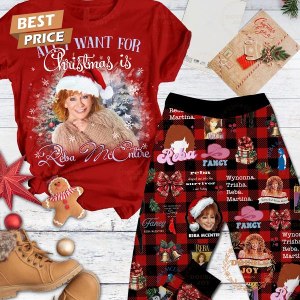 All I Want For Christmas Is Reba McEntire Merry Christmas Fleece Pajamas Set