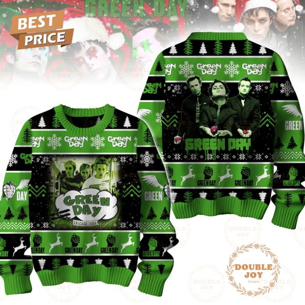 Green Day Band Chicago 1994 Merry Christmas Sweater