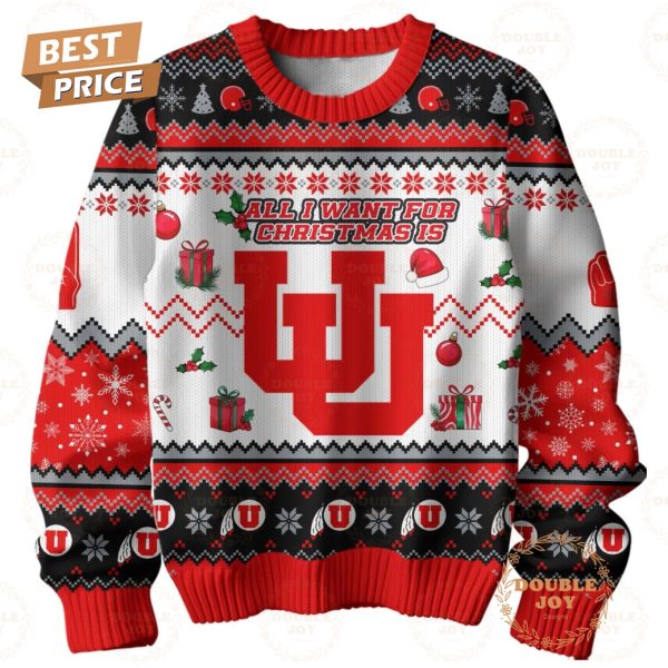 All I Want For Christmas Is Utah Utes Swoop Sweater