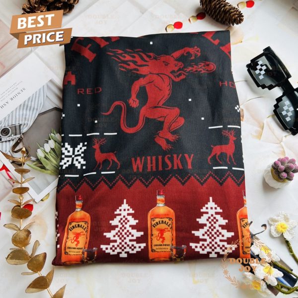 Fireball Whisky Tastes Like Heaven Burns Like Hell Sweater