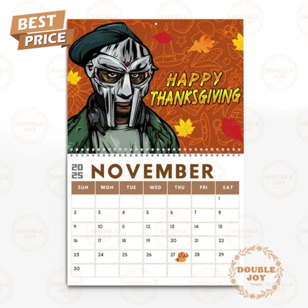 Mf Doom 2025 Wall Calendar