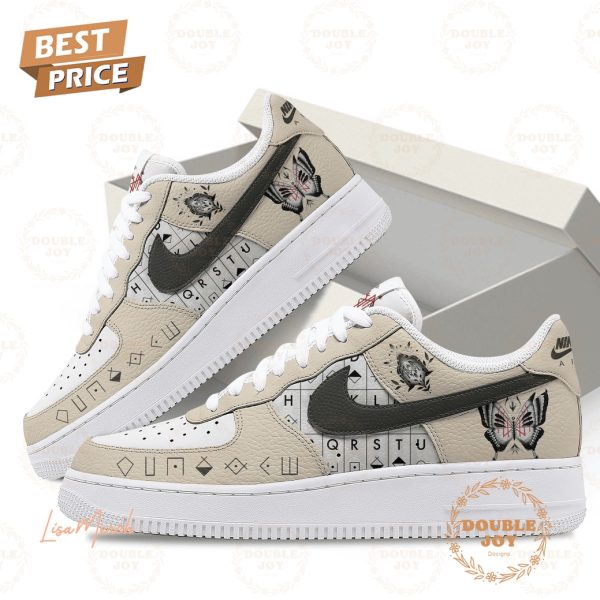 Sleep Token Beige Minimalist Design 2024 Air Force 1 Sneakers