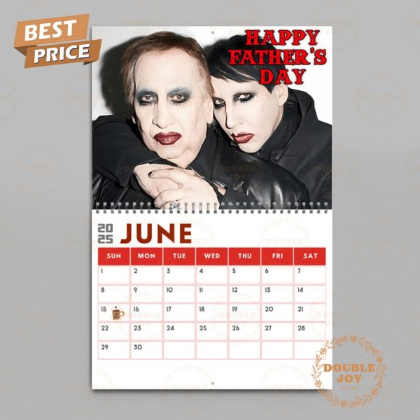 Marilyn Manson 2025 Wall Calendar