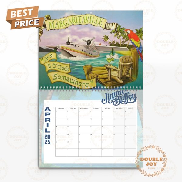 Jimmy Buffett 2025 Wall Calendar