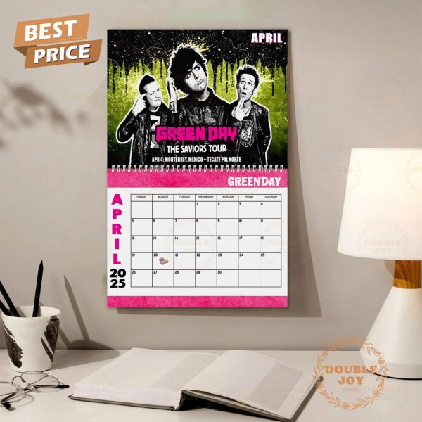 Green Day 2025 Wall Calendar