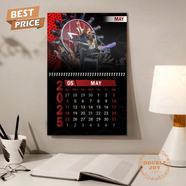 Dave Grohl Foo Fighters 2025 Wall Calendar