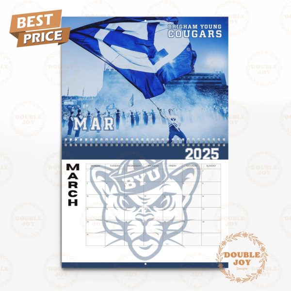 NCAA BYU Cougars Faith. Family. Football. 2025 Wall Calendar