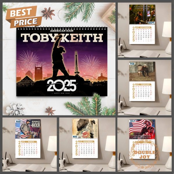 American Icon Toby Keith 2025 Wall Calendar