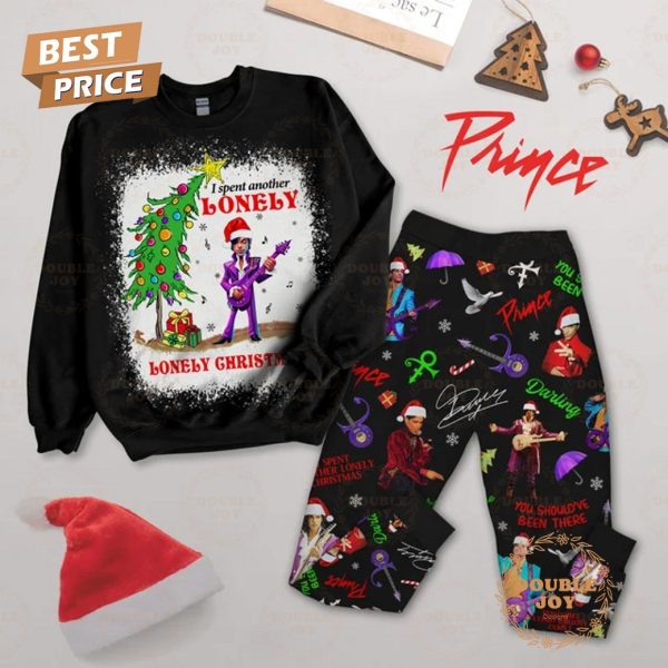 Prince I Spent Another Lonely Christmas 2024 Fleece Pajamas Set