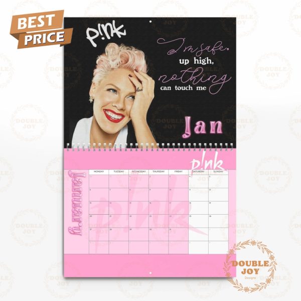 Pink 2025 Wall Calendar