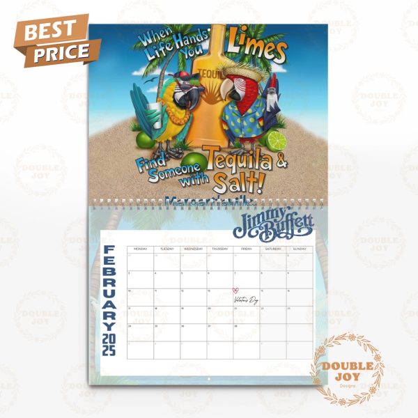 Jimmy Buffett 2025 Wall Calendar