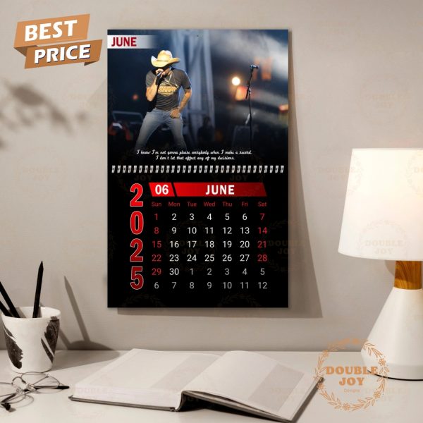 Jason Aldean 2025 Wall Calendar