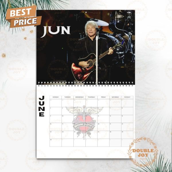 Bon Jovi Rock Band 2025 Wall Calendar