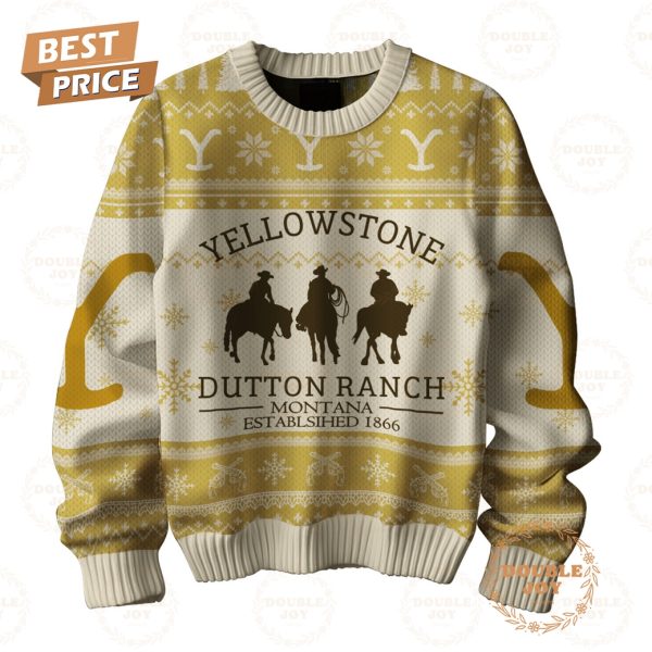 Yellowstone Dutton Ranch Montana Establsihed 1866 Sweater