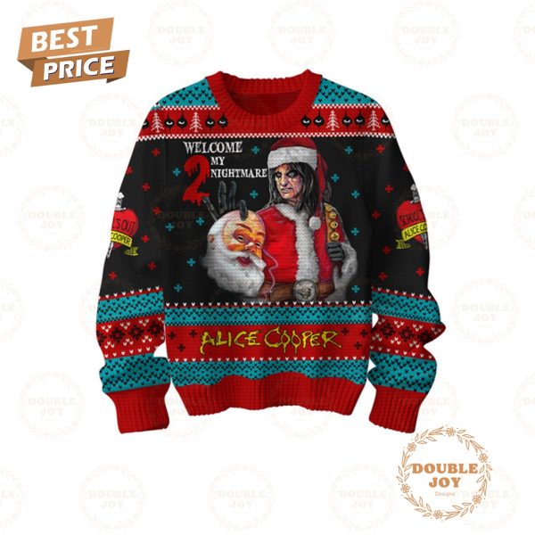 Alice Cooper Welcome 2 My Nightmare Merry Christmas Sweater