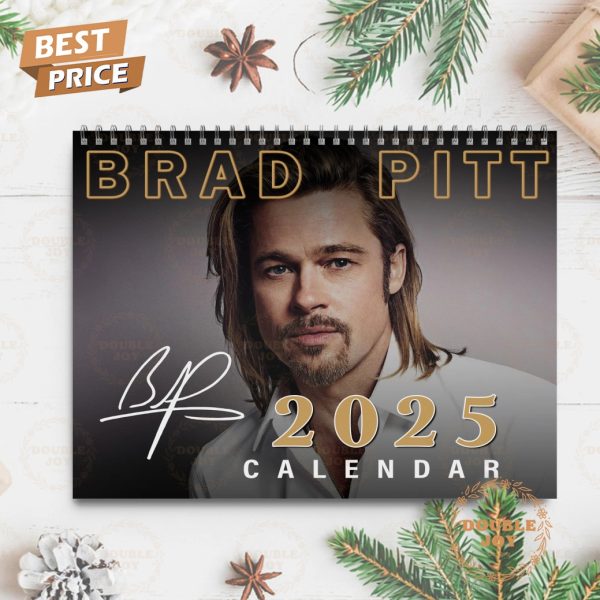 Brad Pitt 2025 Wall Calendar