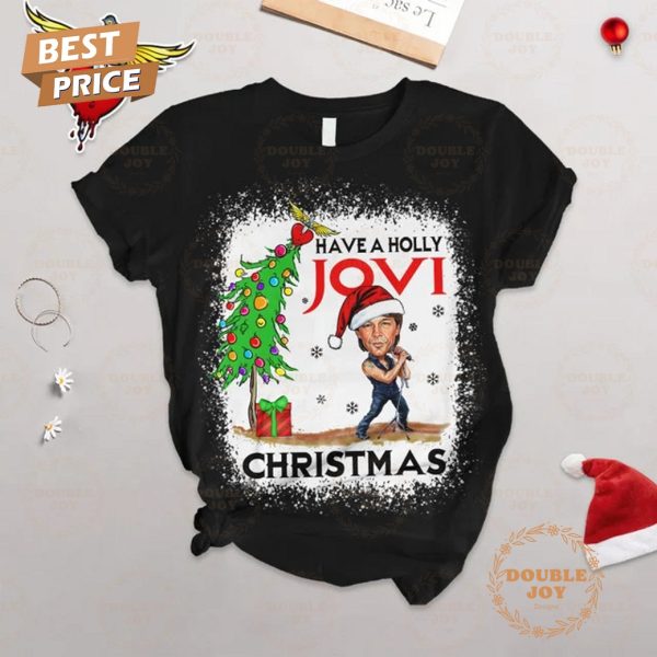 Have A Holly Bon Jovi Christmas 2024 Fleece Pajamas Set