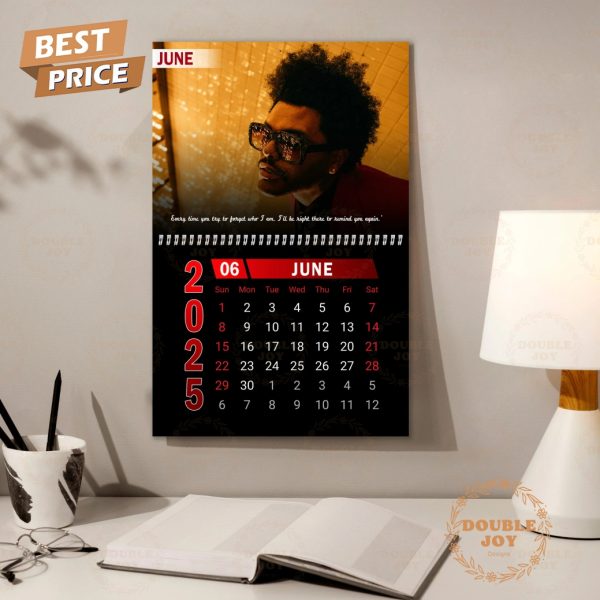 The Weeknd 2025 Wall Calendar