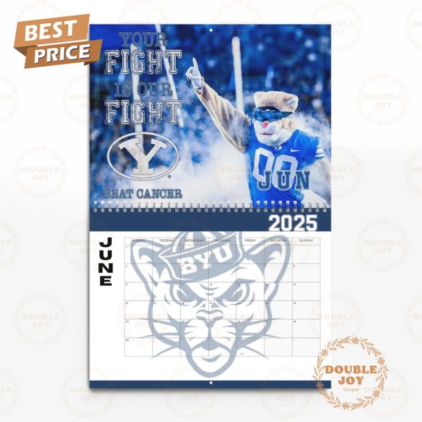 NCAA BYU Cougars Faith. Family. Football. 2025 Wall Calendar