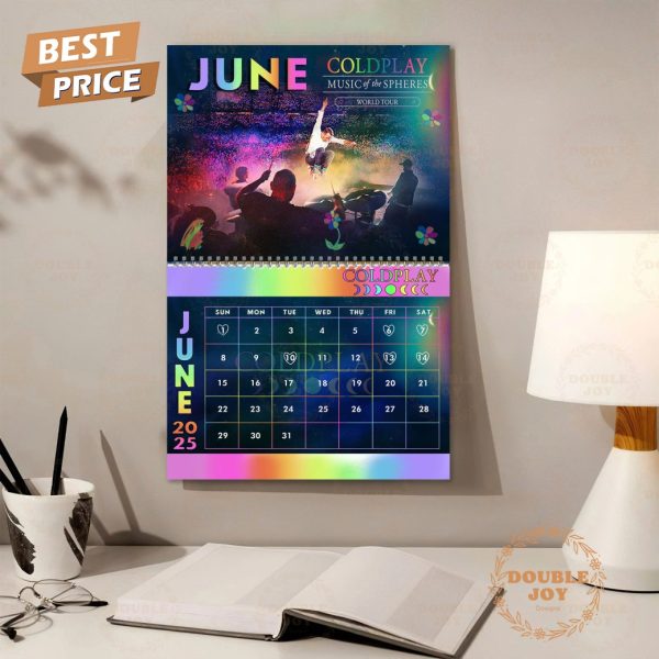 Coldplay 2025 Happy New Year Wall Calendar