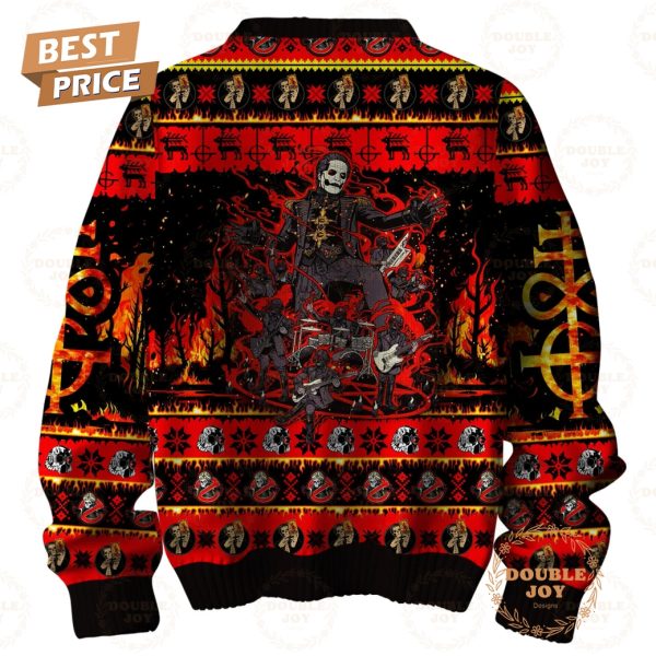 Ghost Rock Band Merry Christmas 2024 Sweater