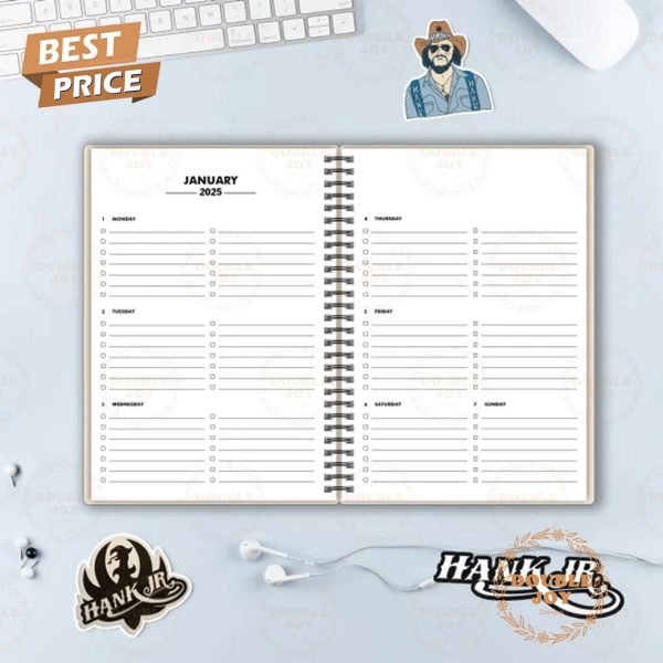 I’m A Rowdy Fan Of Hank Williams Jr. 2025 Planner