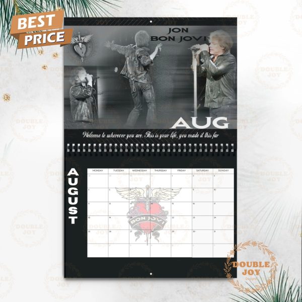 Bon Jovi Rock Band 2025 Wall Calendar