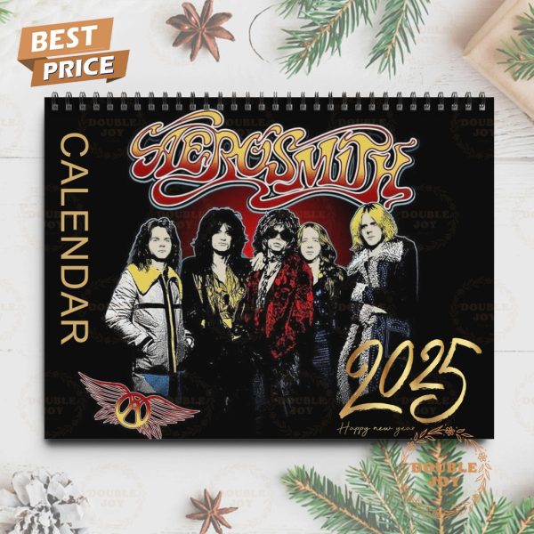 Aerosmith Rock Band 2025 Wall Calendar