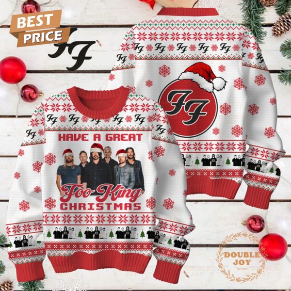 Foo Fighters Rock Band Have A Great Too King Christmas 2024 Sweater