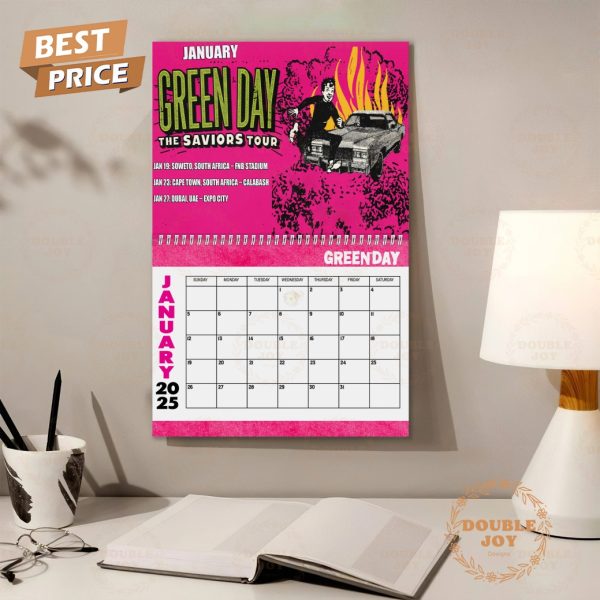 Green Day 2025 Wall Calendar