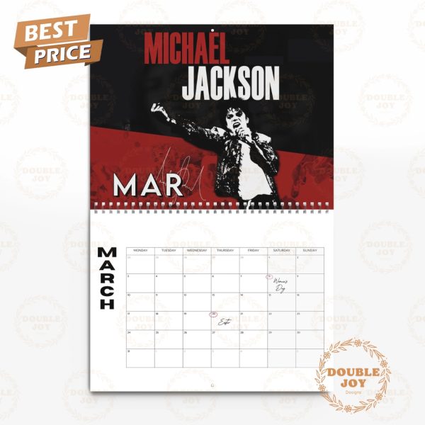 Michael Jackson 2025 Wall Calendar