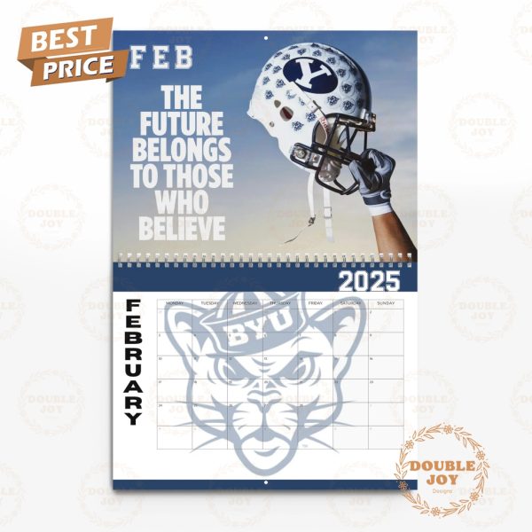 NCAA BYU Cougars Faith. Family. Football. 2025 Wall Calendar