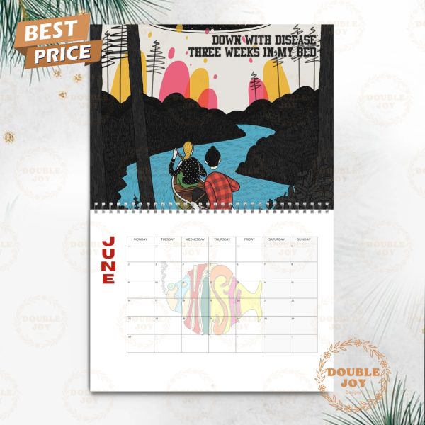 Phish Rock Band 2025 Wall Calendar